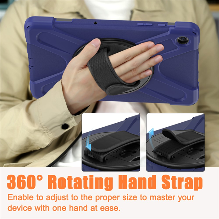 A-One Brand - Galaxy Tab A9 Plus Mobilskal Silikon Rotary Kickstand