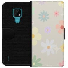 iSecrets - Plånboksfodral till Motorola Moto E7 med fejdande blommor