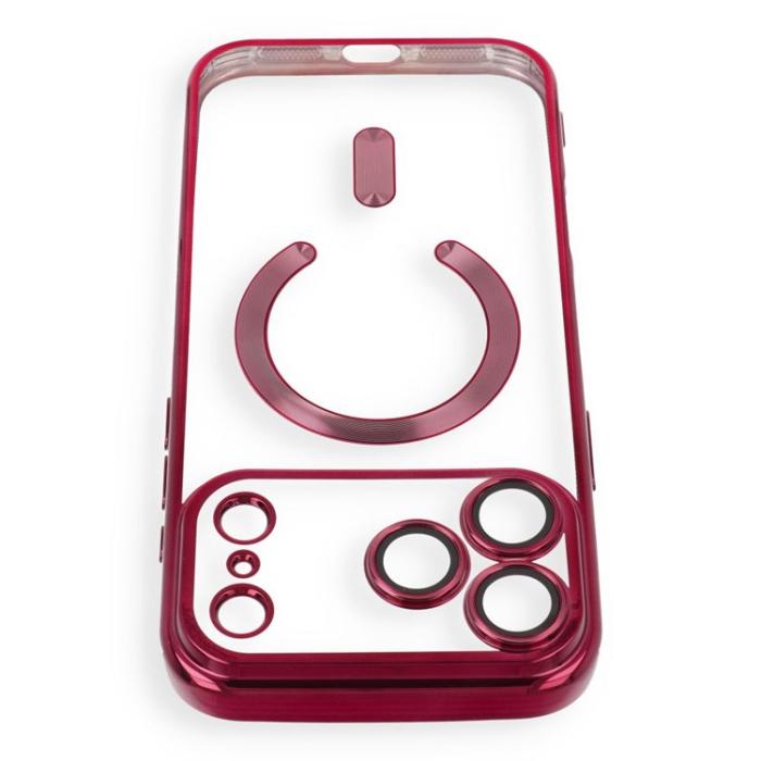 A-One Brand - Mobilskal För iPhone 18 Pro Max/17 Pro Max Magsafe Electro - Cherry