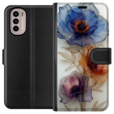 iSecrets - Plånboksfodral till Motorola Moto G31 med Silkesblommor
