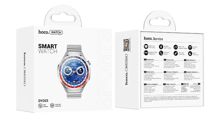 Hoco - Hoco Smartwatch DYD03 med Talk Function - Silver