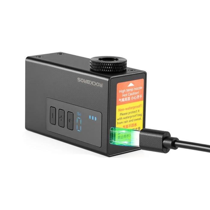 Rockbros - Rockbros Sladdlös Pump 120 psi Kompressor 420 mAh - Svart