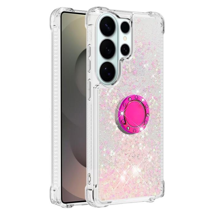 OEM - Samsung Galaxy S26 Ultra Skal TPU Stöd Kickstand - Rosa / Pentagram
