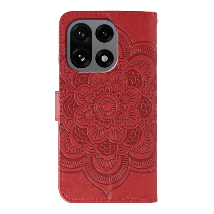 A-One Brand - OnePlus 15 5G Konstläder Plånboksfodral Mandala Imprint Rhinestone