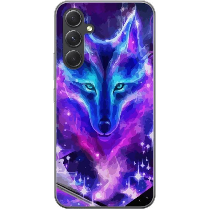 iSecrets - Mobilskal till Samsung Galaxy A55 med Neon Varg