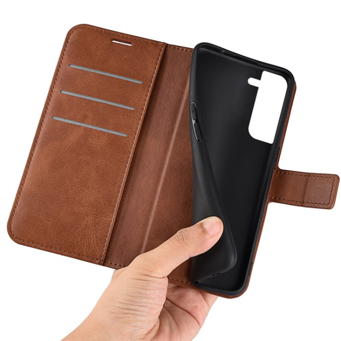 OEM - Galaxy S23 Plus Plånboksfodral Folio Flip - Brun