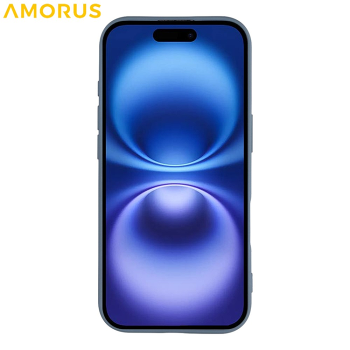 Amorus - AMORUS iPhone 17 Mobilskal Precise Cutouts TPU Fiber - Lavendelgrå