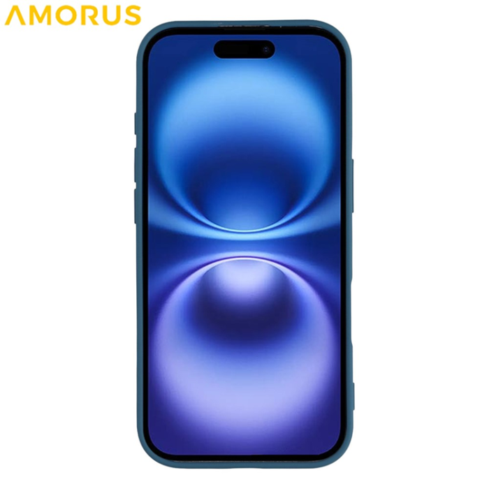 Amorus - AMORUS iPhone 17 Mobilskal Precise Cutouts TPU Fiber - Sapphire