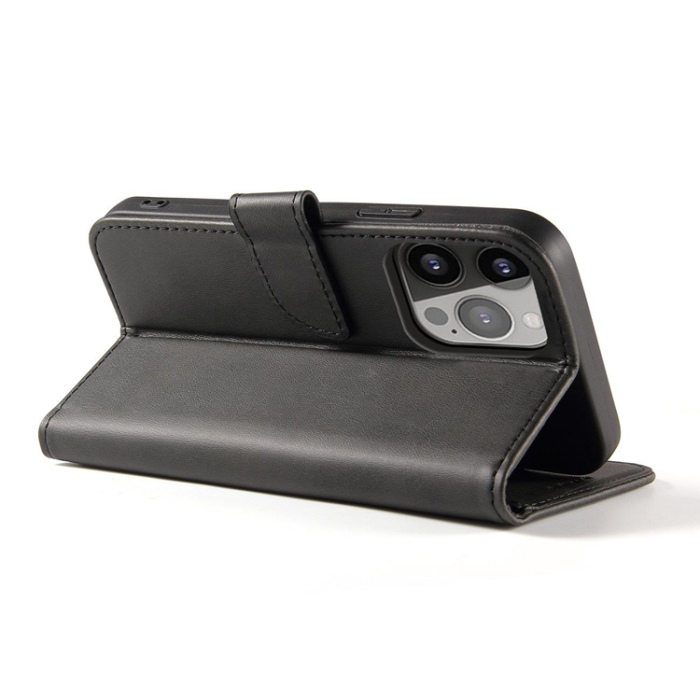 OEM - iPhone 15 Plus Plånboksfodral Magnet Stativ - Svart