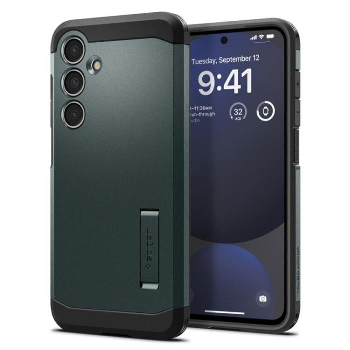 UTGATT - Spigen Galaxy S24 FE Mobilskal Tough Armor - Abyys Grön