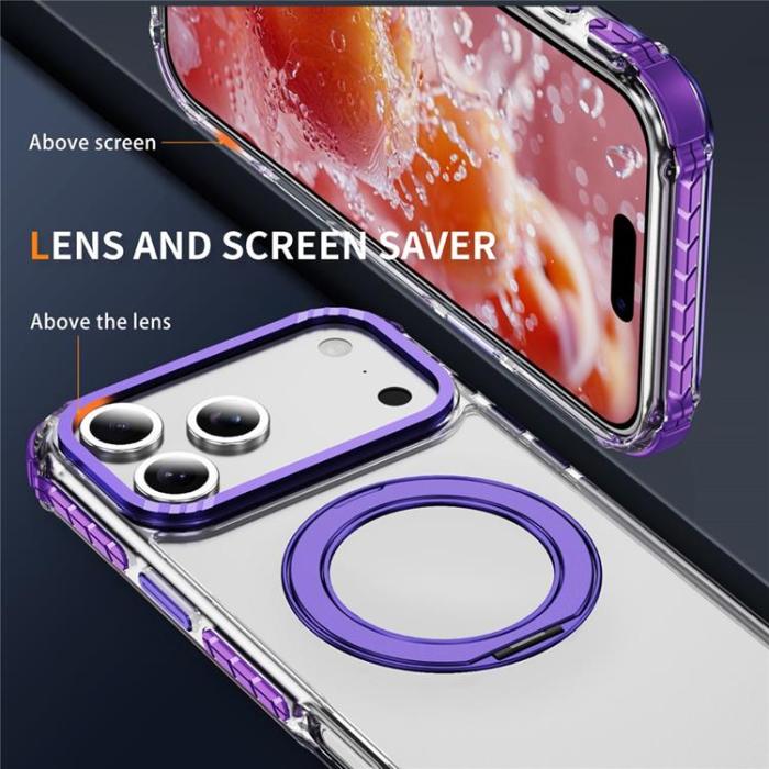 A-One Brand - iPhone 17 Pro Max Mobilskal MagSafe Anti Drop - Lila