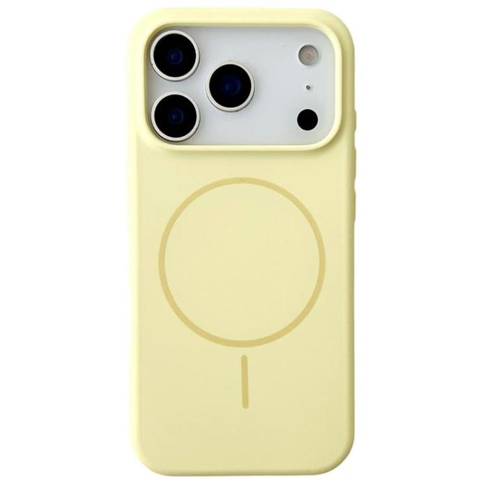 A-One Brand - iPhone 17 Pro Mobilskal MagSafe Silikon Anti Drop - Ljusgul