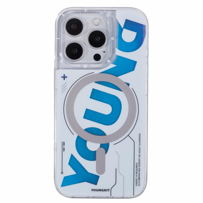 YOUNGKIT - YOUNGKIT iPhone 16 Pro Mobilskal MagSafe Kvicksand - Silver