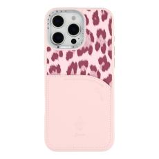 JAUCASE - JAUCASE iPhone 16 Pro Max Mobilskal MagSafe korthållare - Rosa