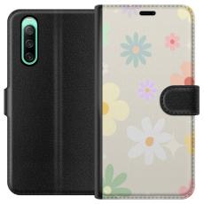 iSecrets - Plånboksfodral till Sony Xperia 10 IV med fejdande blommor