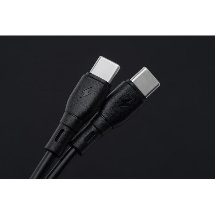 Blue Star - Blue Star USB-A - USB-C 3A Kabel 1m ECO - Svart