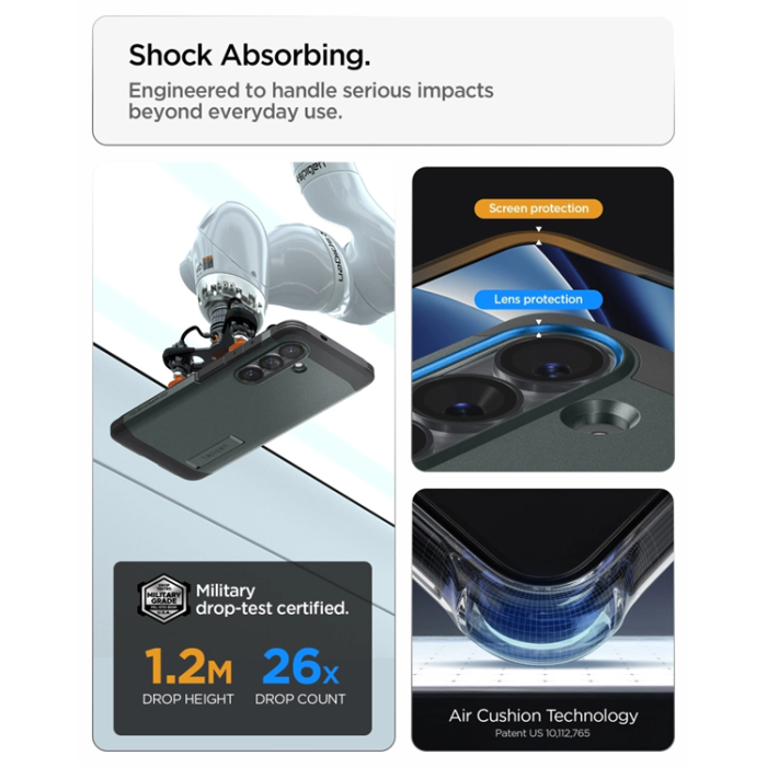 Spigen - Spigen Mobilskal För Galaxy S26 MagSafe Tough Armor - Abyss Grön