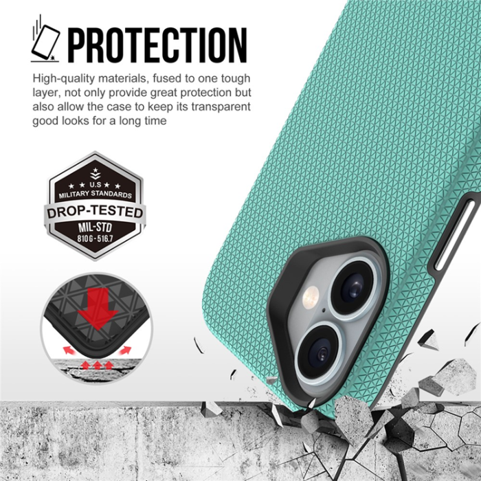 A-One Brand - iPhone 17 Mobilskal MagSafe Protective TPU+PC - Mintgrön