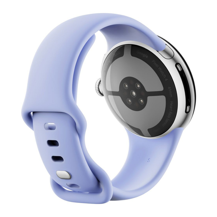 Google - Google Pixel Watch 4 41mm 4G Polerad Silver/Blå