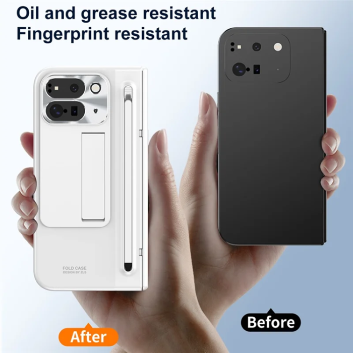 A-One Brand - Mobilskal till Google Pixel 10 Pro Fold Kickstand Hinge PC - Vit