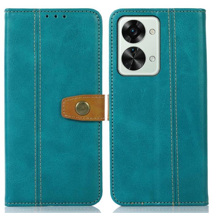 A-One Brand - OnePlus Nord 2T 5G Plånboksfodral Dual Magnetic - Turkos