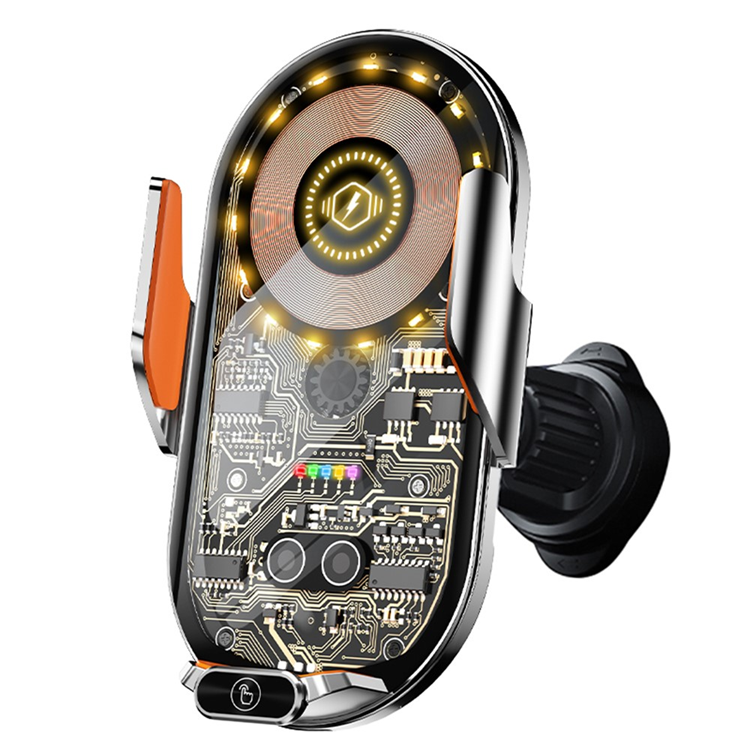 Bilhållare Luftventil Trådlös Laddare 15W Induction C13 Grå | 264 | AlltMobil