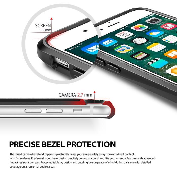 Rearth - Ringke Skal Med Korthållare och stativ till iPhone 7/8/SE 2020 - Vit