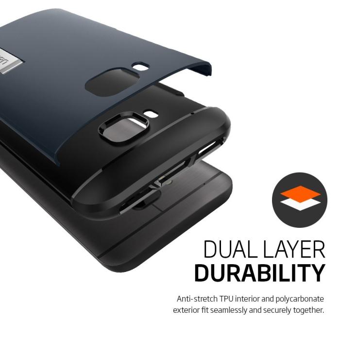 UTGATT5 - SPIGEN SlimArmor Skal till HTC One M9 - Metal Slate