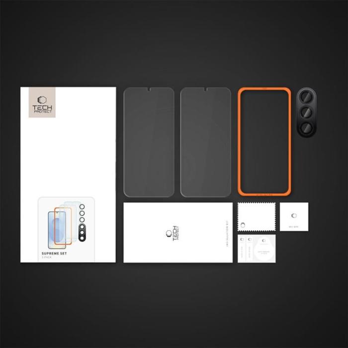 Tech-Protect - [3-Pack] Galaxy S25 Plus Härdat Glas Skärmskydd Supreme Set