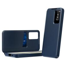 OEM - Mobilskal till Samsung Galaxy S26 Ultra PU L&auml;der Smart View - Safir