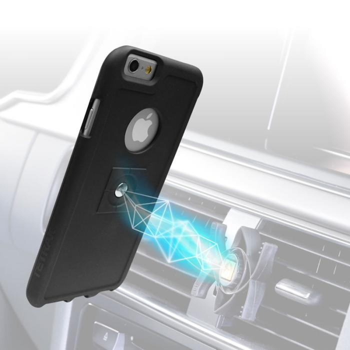 UTGATT5 - Tetrax XCASE Bundle Bilhållare till iPhone 6 Plus - Vit
