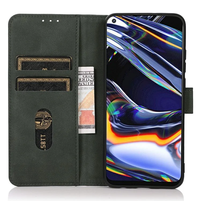 KHAZNEH - Khazneh iPhone 17 Pro Max Plånboksfodral Läder - Grön