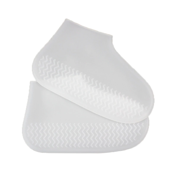 OEM - Vattentäta skoskydd i silikon - Small - Stl. 26-34 - Vit