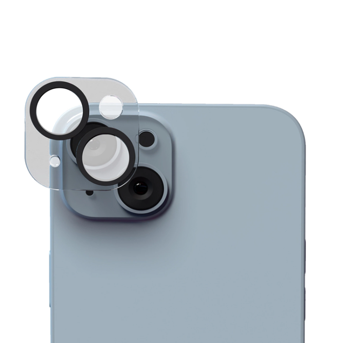 SBS - SBS iPhone 14/14 Plus Kameralinsskydd Härdat Glas Island D3O