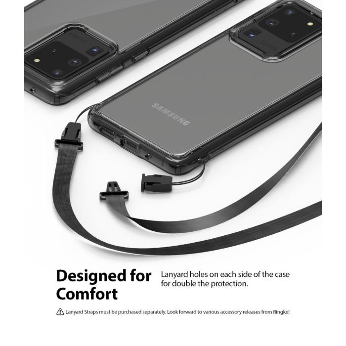 Ringke - Ringke Fusion Shock Absorption Skal till Samsung Galaxy S20 Ultra - Svart