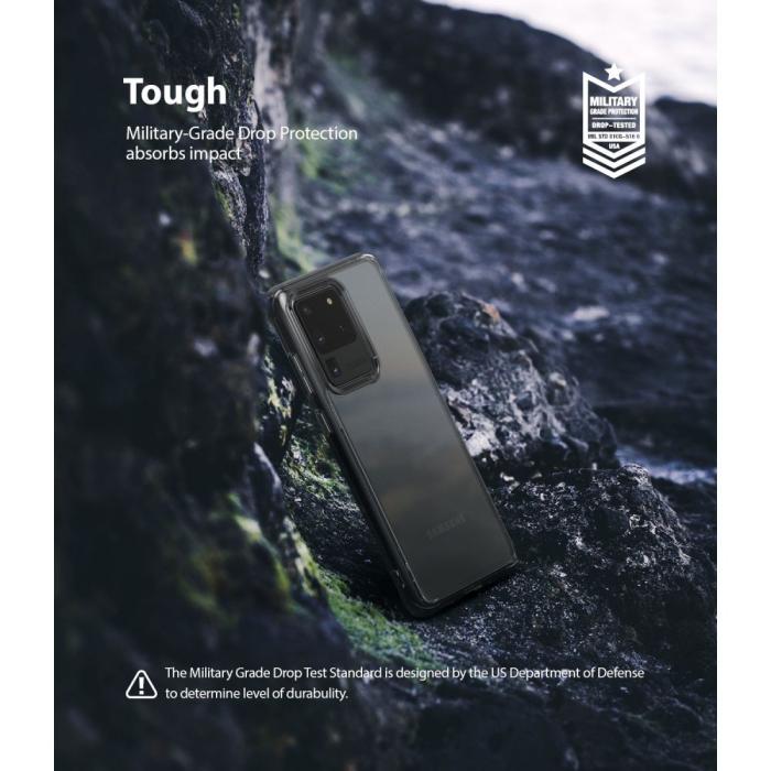 Ringke - Ringke Fusion Shock Absorption Skal till Samsung Galaxy S20 Ultra - Svart