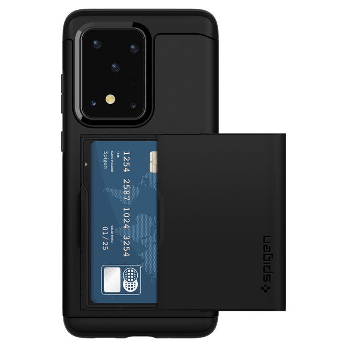 UTGATT5 - SPIGEN Slim Armor CS Skal till Samsung Galaxy S20 Ultra - Svart