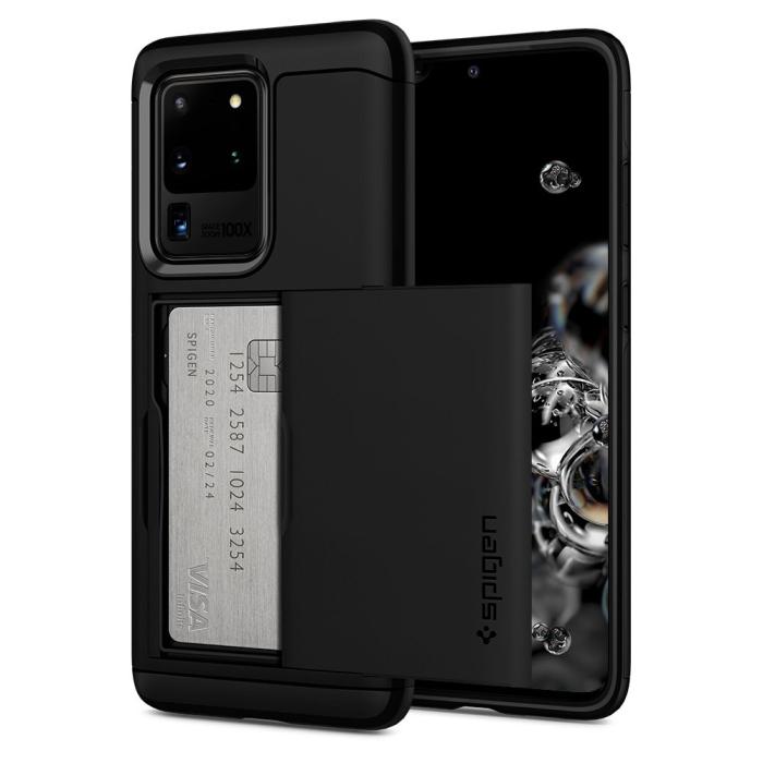 UTGATT5 - SPIGEN Slim Armor CS Skal till Samsung Galaxy S20 Ultra - Svart