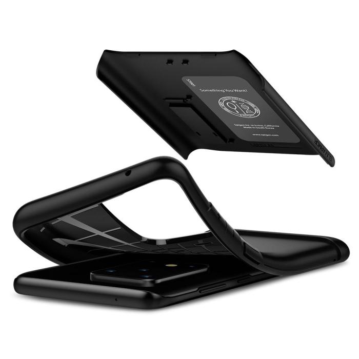 UTGATT1 - Spigen Slim Armor Skal till Samsung Galaxy S20 Ultra - Svart