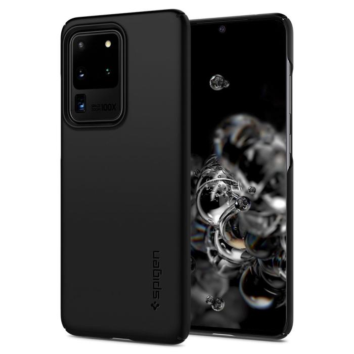 UTGATT1 - SPIGEN Thin Fit Skal till Samsung Galaxy S20 Ultra - Svart