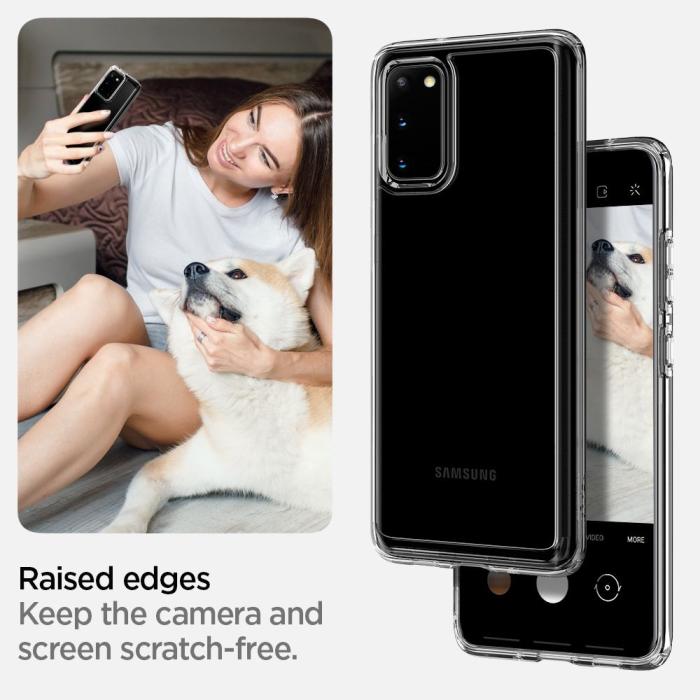 Spigen - SPIGEN Ultra Hybrid Skal till Samsung Galaxy S20 Ultra - Clear