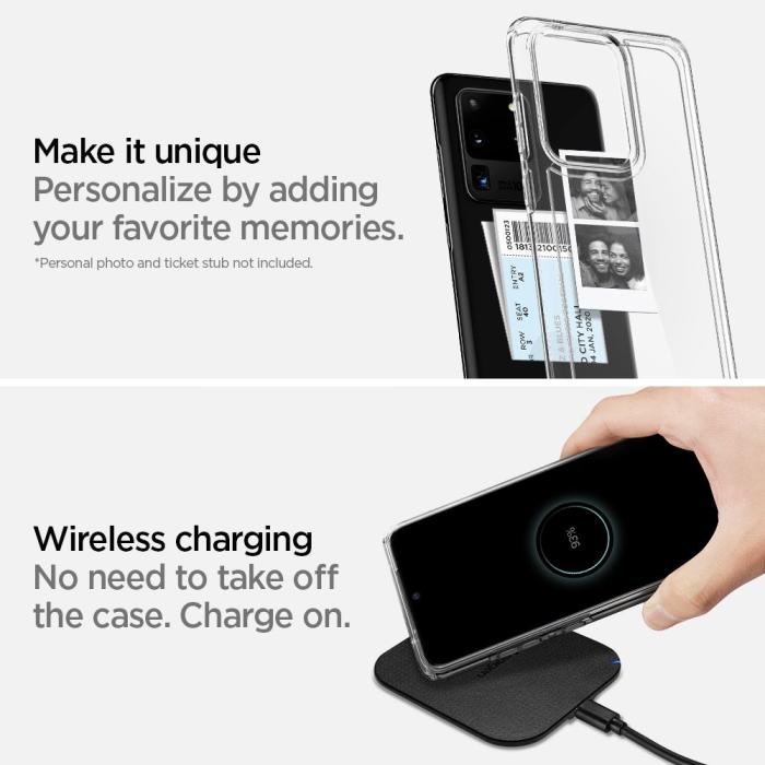Spigen - SPIGEN Ultra Hybrid Skal till Samsung Galaxy S20 Ultra - Clear