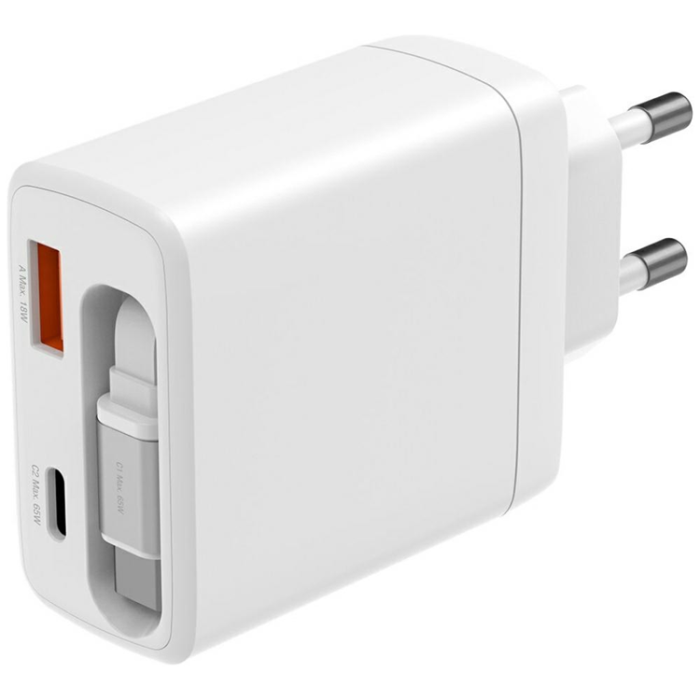 4smarts - 4smarts 65W Väggladdare PDPlug Slim GaN Jojo - Vit