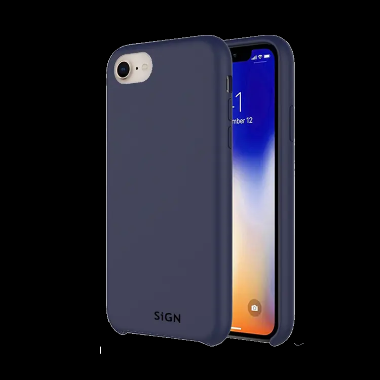SiGN iPhone 7/8/SE (2020/2022) Skal Liquid Silicone - Blå | 2353 | AlltMobil