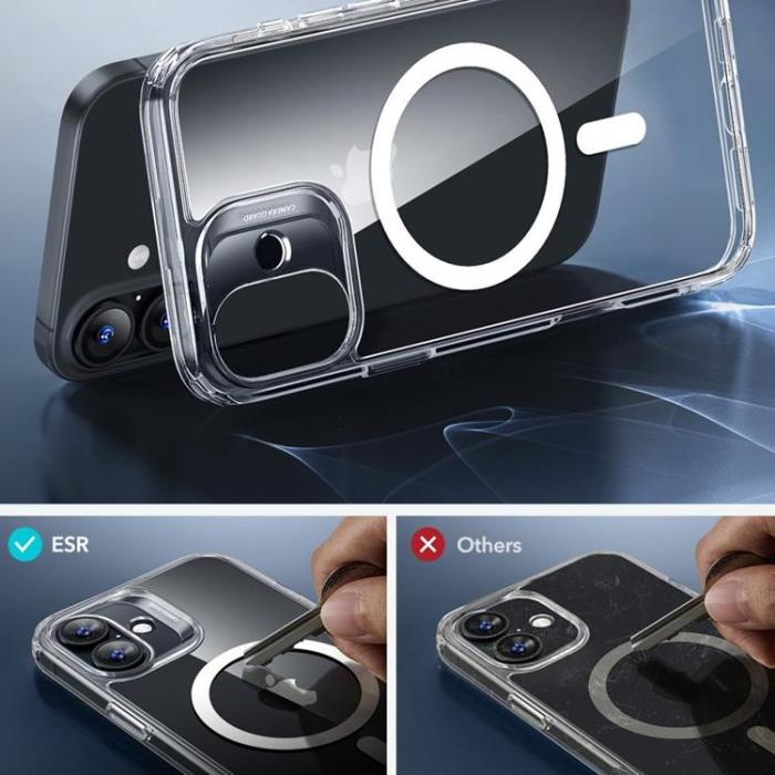 ESR - ESR iPhone 16 Mobilskal Magsafe Halolock Och Härdat Glas
