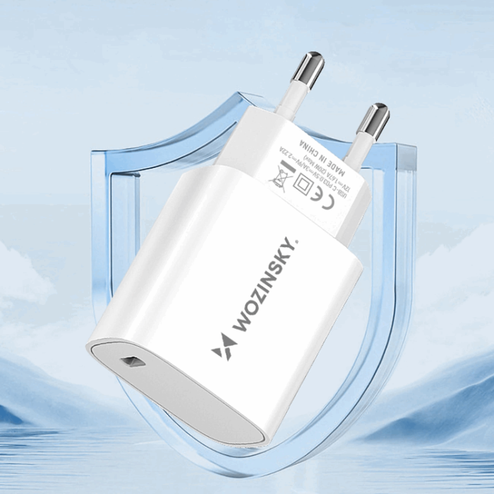 Wozinsky - Snabb Väggladdare 20W USB-C - Vit
