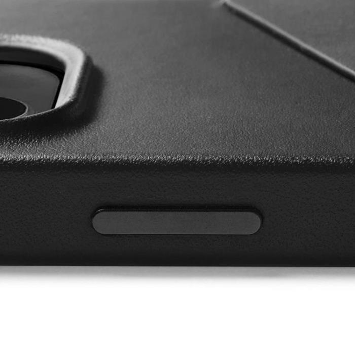 Mujjo - Mujjo iPhone 14 Plus Skal Korthållare Full Läder - Svart