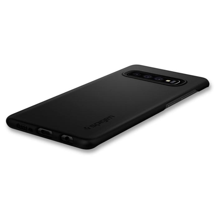 UTGATT5 - Spigen Thin Fit Galaxy S10 + Plus Svart