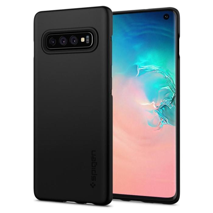 UTGATT5 - Spigen Thin Fit Galaxy S10 Svart