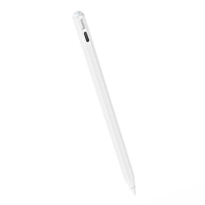 Hoco - Hoco Aktiv Kapacitiv Stylus Penna med Anti-lost Funktion 130 mAh - Vit